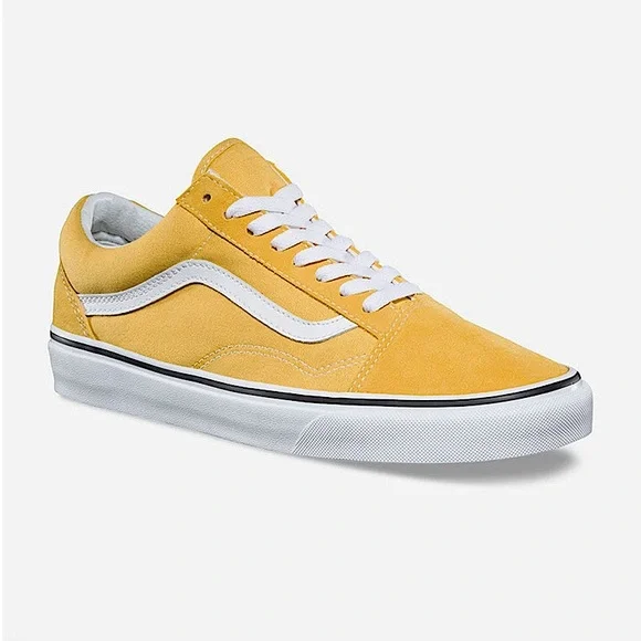 VANS OLD SKOOL OCHRE & TRUE WHITE MENS SHOES SIZE 9.5 - Picture 2 of 6